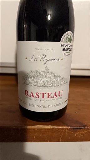 Rhônedalen Rasteau Les Peyrières Icke årgångsbetecknad