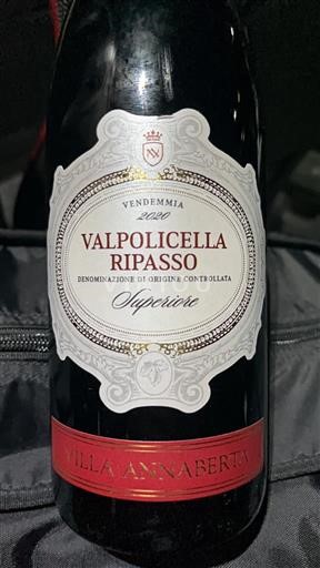 Vénétie Valpolicella Ripasso Villa Annaberta 2020