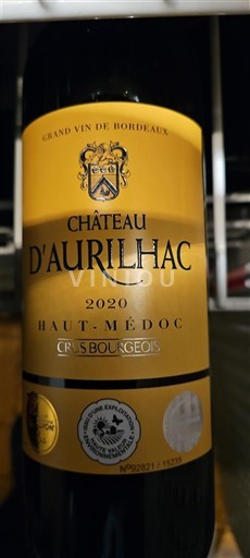 Bordeaux Haut-Médoc Château Aurilhac 2020