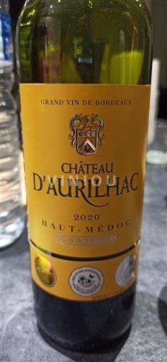 Burdeos Haut-Médoc Château Aurilhac 2020