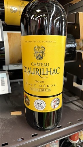 Bordeaux Haut-Médoc Château Aurilhac 2020