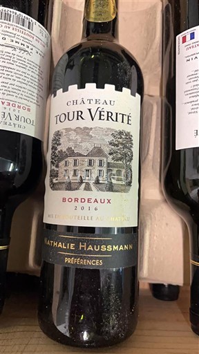 Bordeaux Château Tour Vérité Nathalie Haussmann Préférences 2016