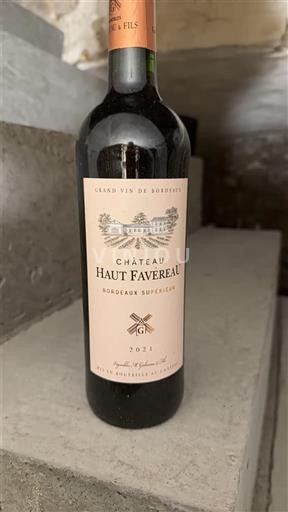 Bordeaux Bordeaux Supérieur Château Haut Favereau 2021