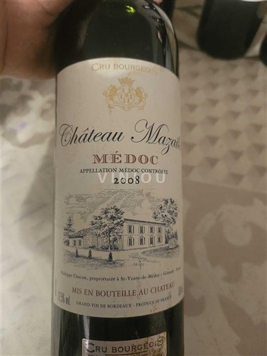 Bordeaux Médoc Cru Bourgeois Château Mazails 2008