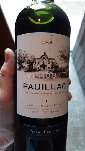 Bordeaux Pauillac Pierre Delatour 2008