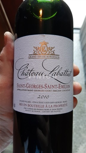 Bordeaux Saint-Georges-Saint-Émilion Château Labatut 2010