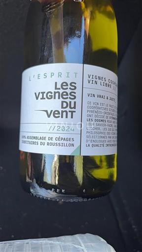 Roussillon Không được chỉ định Les Vignes du Vent L'Esprit 2024