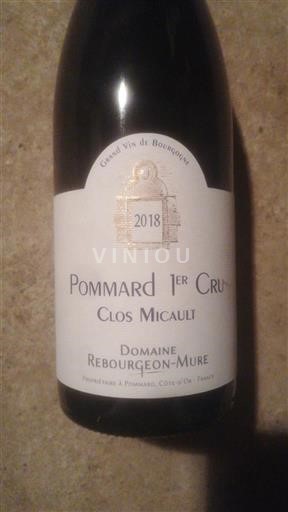 Burgundi Määrittelemätön Premier Cru Domaine Rebourgeon-Mure Clos Micault 2018