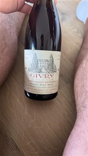 Burgundi Givry Domaine Michel Sarrazin Clos Saint-Antoine 2001