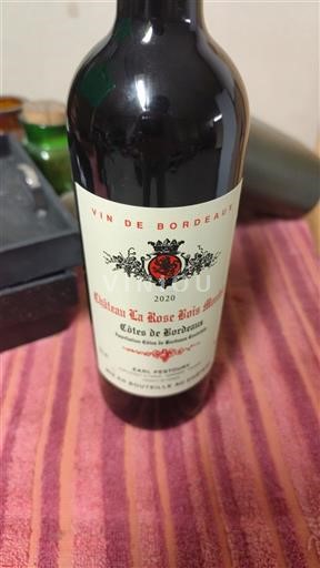 Burdeos Côtes-de-Bordeaux Château La Rose Bois Montet 2020