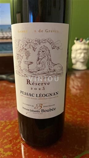 Bordeaux Pessac-Léognan Maison Johannes Boubée Réserve 2023