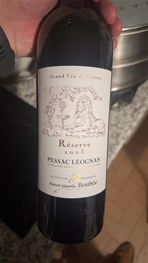 Bordeaux Pessac-Léognan Maison Johannes Boubée Réserve 2023