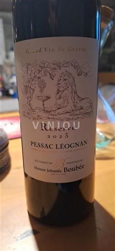Bordeaux Pessac-Léognan Maison Johannes Boubée Réserve 2023