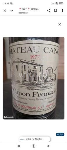 Bordeaux Canon-Fronsac Château Canon 1977