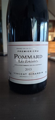 Borgoña Pommard Premier Cru Vincent Girardin Les Epenots 2013