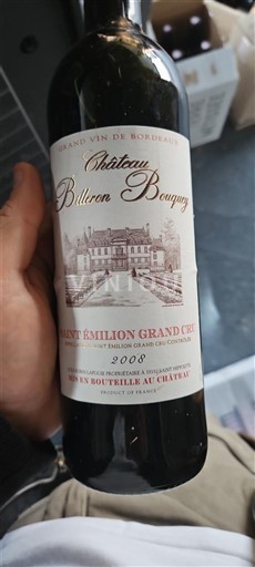 Bordeaux Saint-Émilion Grand Cru Château Billon Bouquey 2008