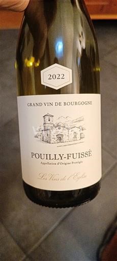 Borgoña Pouilly-fuissé Les Vins de l'Église 2022