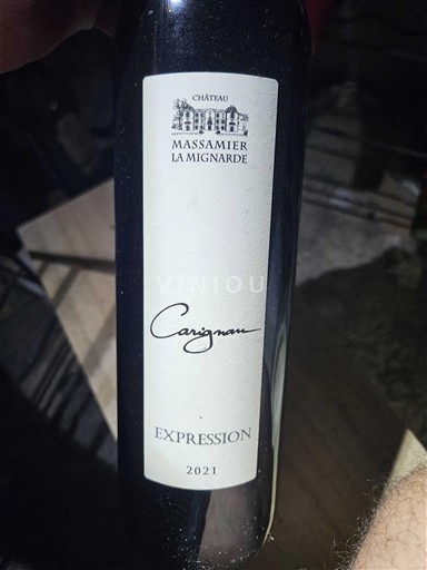 Languedoc Minervois Château Massamier La Mignarde Expression Carignan 2021