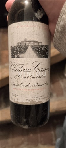 Bordeaux Saint-Émilion Grand Cru Premier Grand Cru Classé Château Canon 1986