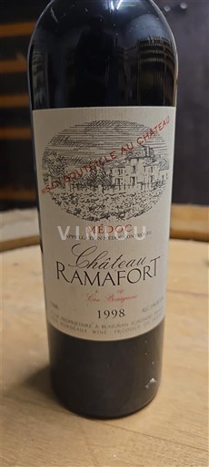 Bordeaux Médoc Château Ramafort 1998