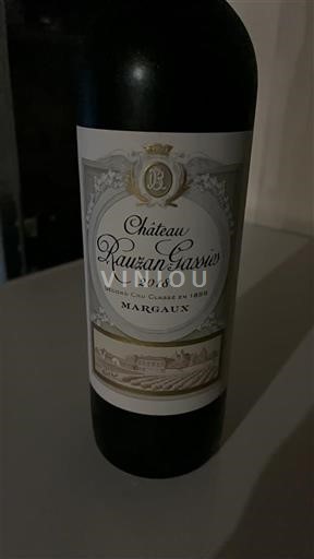 Bordeaux Margaux Grand Cru Château Rauzan-Gassies 2018