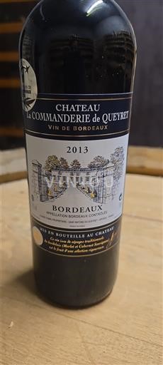 Bordeaux Château La Commanderie de Queyret 2013
