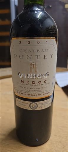 Bordeaux Médoc Cru Bourgeois Château Pontey 2001