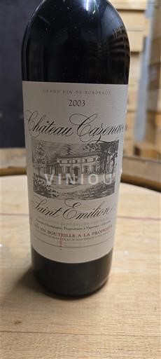 Bordeaux Saint-Émilion Château Cazemusse 2003