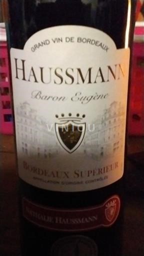 Bordeaux Bordeaux Supérieur Haussmann Baron Eugène 2022