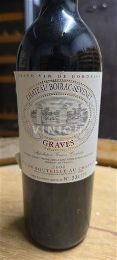 Bordéus Graves Château Boirac-Sevenet 2000
