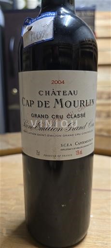 Bordeaux Saint-Émilion Grand Cru Grand Cru Classé Château Cap de Mourlin 2004