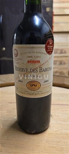 Bordeaux Calvet Réserve des Barons 2001