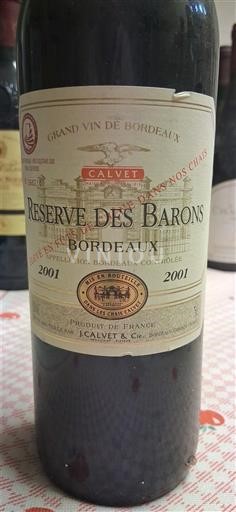 Bordo Calvet Réserve des Barons 2001