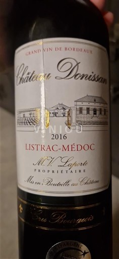 Bordeaux Listrac-Médoc Cru Bourgeois Château Donissan 2016