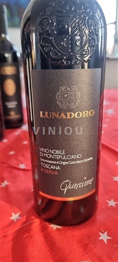 Toscana Vino Nobile di Montepulciano Lunadoro Quercione 2018