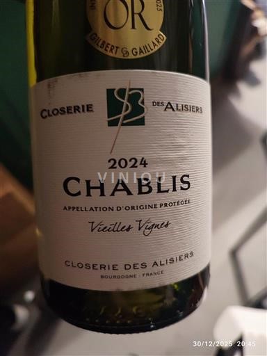 Burgundija Chablis Closerie des Alisiers Vieilles Vignes 2024