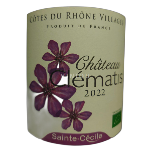 Thung lũng Rhône Côtes-du-rhône-villages Château Clématis Sainte-Cécile 2022