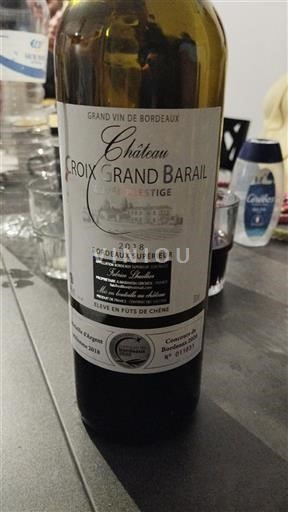 Bordeaux Bordeaux Supérieur Château Croix Grand Barail Prestige 2018