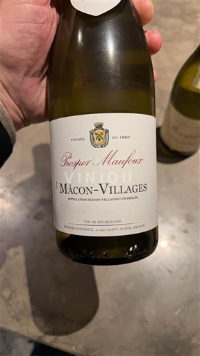 Bourgogne Mâcon et mâcon-villages Prosper Maufoux 2024