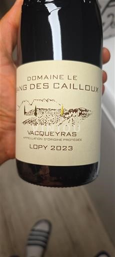 Thung lũng Rhône Vacqueyras Domaine Le Sang des Cailloux Lopy 2023
