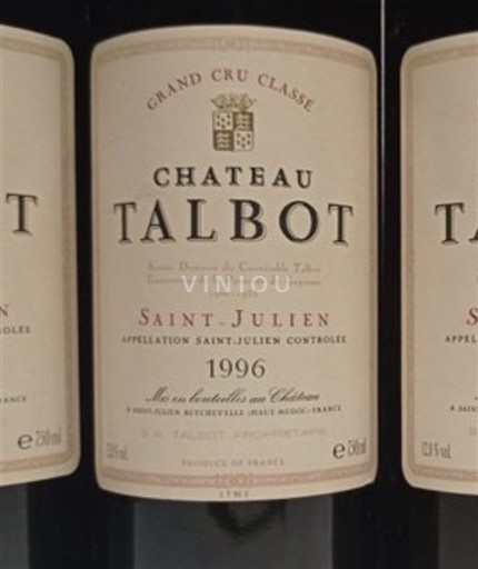 Bordeaux Saint-Julien Grand Cru Château Talbot 1996