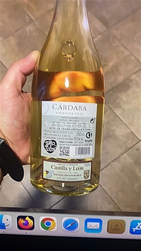 Vin Blanc sec Viognier Cárdaba 2020 Spanien Castilien og León Ikke specificeret DO