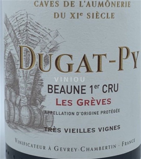 Burgundi Beaune Premier Cru Dugat-Py Les Grèves Très Vieilles Vignes 2020