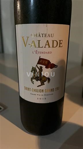 Bordeaux Saint-Émilion Grand Cru Grand Cru Château Valade L’Étendard 2019