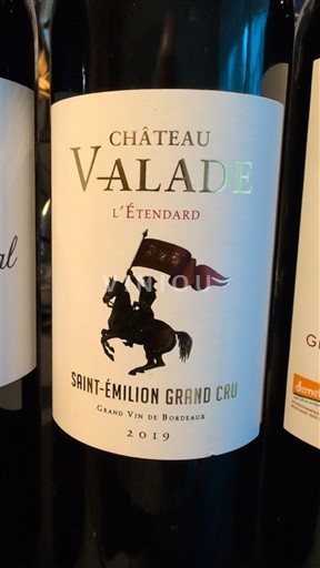 Bordeaux Saint-Émilion Grand Cru Grand Cru Château Valade L’Étendard 2019