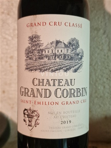 Bordeaux Saint-Émilion Grand Cru Grand Cru Classé Grand Corbin 2019