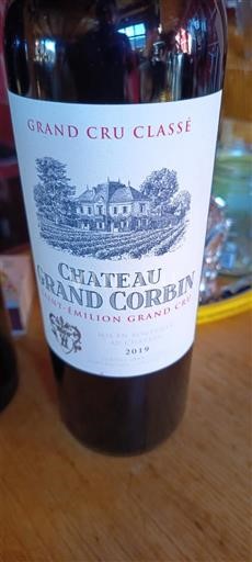 Bordeaux Saint-Émilion Grand Cru Grand Cru Classé Grand Corbin 2019
