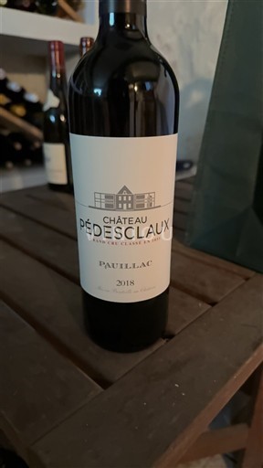 Bordeaux Pauillac Grand Cru Pedesclaux 2018