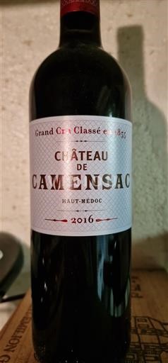 Bordeaux Haut-Médoc Grand Cru Classé Château Camensac 2016