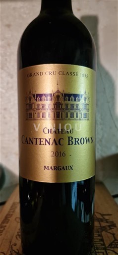 Bordeaux Margaux Grand Cru Cantenac Brown 2016